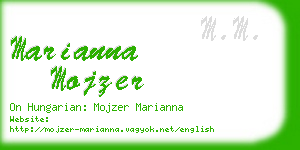 marianna mojzer business card